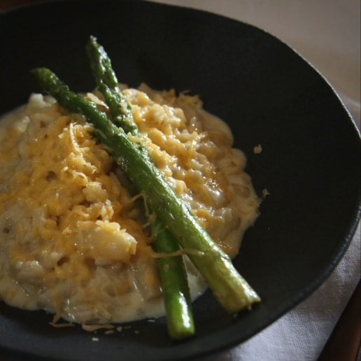 risotto de aspargos