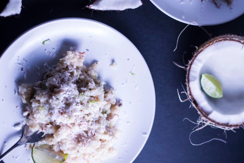 risotto de leite de coco